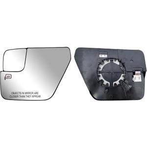 Replacement Driver Left Side Mirror Glass Heated with Back Plate for 2021-2026 Ford F-150