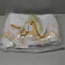 AFAVOM Ballet Leotards for Girls with Platter Tutu Professional Hard Organdy Camisole Skirt Swan Lake Feather Hem Dancewear (11-12 Years, White)