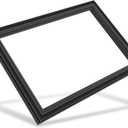 Upgraded WR24X10185 Freezer Door Gasket Compatible with GE Refrigerator Door Seal for Hotpoint Fridge Seal Replacement WR24X10099, 1169944, AP3861330Freezer Gasket Black 27.9"x20.5"