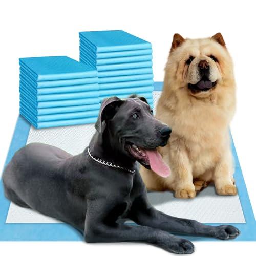 Boscute Enormous Size 54"x37" Pee Pads for Large Dogs, Heavy Absorbent Quick Dry Disposable Puppy Pee Pads, Thicken Strong Leak-Proof Backing Disposable Dog Pads (100Counts)