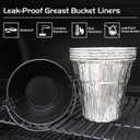67292 Bucket Liners for Pit Boss 74400 Grease Container Recteq Traeger Z Grills Oklahoma Louisiana Pellet Grill Parts 13 Pack Disposable Tin Foil Drip Cup Replacement Smoker Oil Catcher Accessories