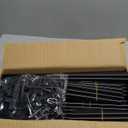 VTRIN 10 Tier Shoe Rack Tall Large Capacity 50 Pair Wide Shoe Organizer with Two Hooks Sturdy Metal Shoe Shelf for Entryway, Closet, Bedroom (Black)