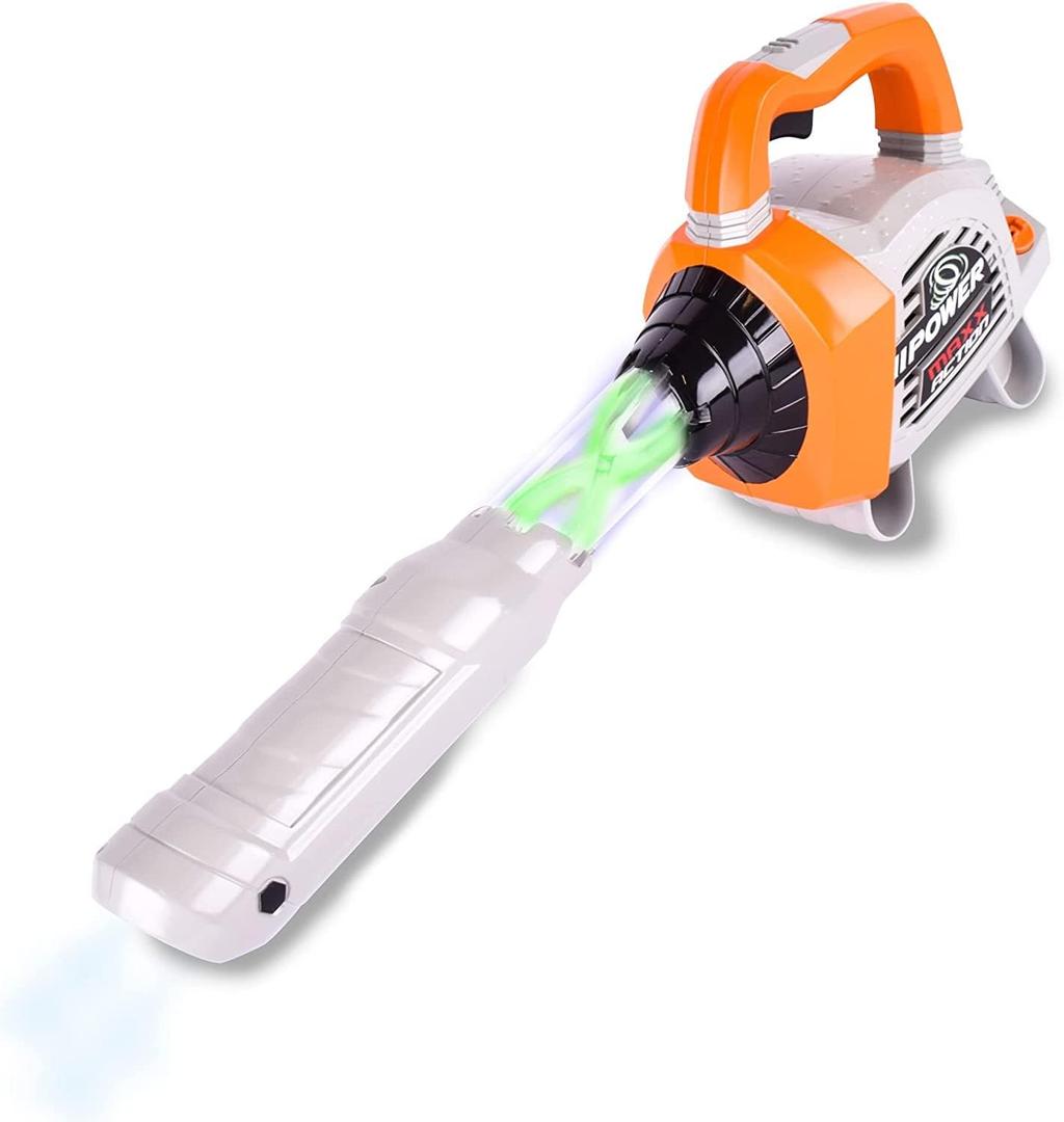 Sunny Days Entertainment Leaf Blower Toy for Kids  Pretend Construction Tool with Lights and Sounds  Maxx Action
