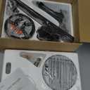 ZMISHIBO 52 Inch Ceiling Fan with Light, App&Remote Control, Flush Mount Low Profile, Dimmable 20W LED Light, Quiet Reversible Motor for Bedroom, Living Room, Apartment, Black