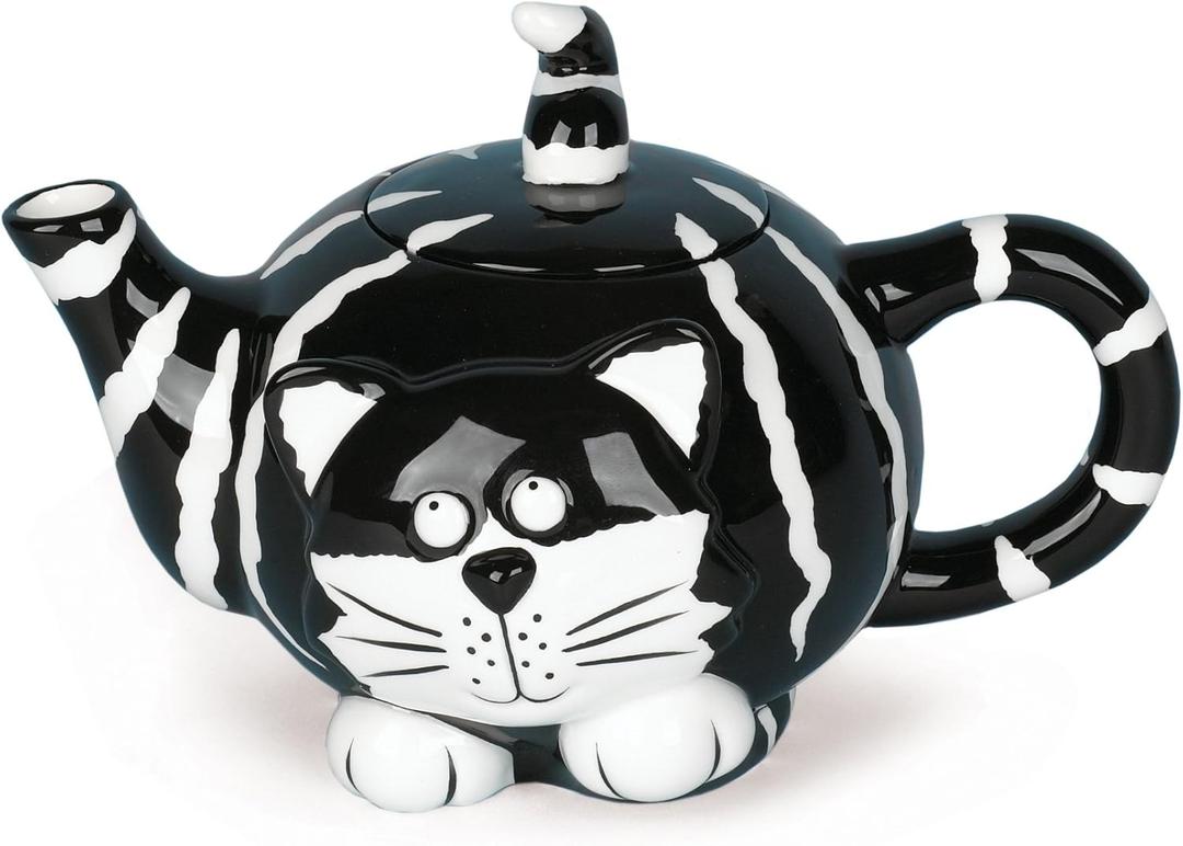 Chester The Cat Teapot Purrrrr-fect For Tea Parties,Dining And Kitchen Decor