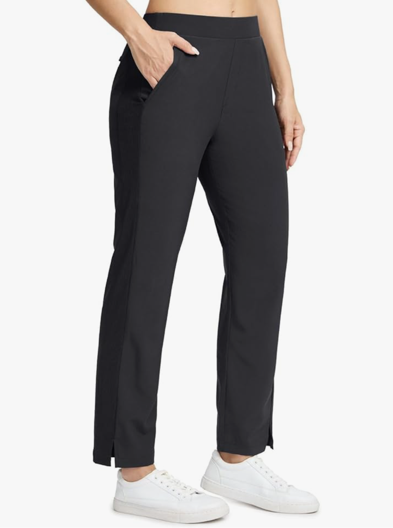 Seamaid Women's Golf Pants with Deep Pockets Travel Pants for Athletic Stretch UPF 50+ Medium