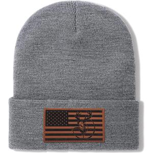 Beanies for Men Winter Knit Hat Skull Caps Christmas Birthday Gifts for Dad Husband Grandpa (Gray)