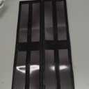 GYZOUKA 2PCS Stove Top Shelf 2 Zones Storage Organizer Silicone Seasoning Rack Magnetic Back for Kitchen (Black)