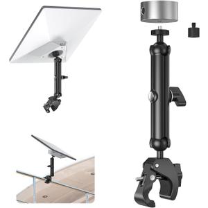 EDUP LOVE Starlink Mini Clamp Mount for RV Camper Roof Rack Balcony, 2026 Upgraded Adjustable Aluminum Tripod Pole Bracket with 1/4"-20 & 3/8"-16 Thread, Fit for Starlink Mini/ Mini X