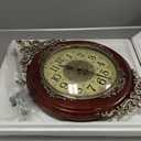 Vintage Wall Clocks For Living Room Battery Operated Silent Wood Wall Clock, Single sided13