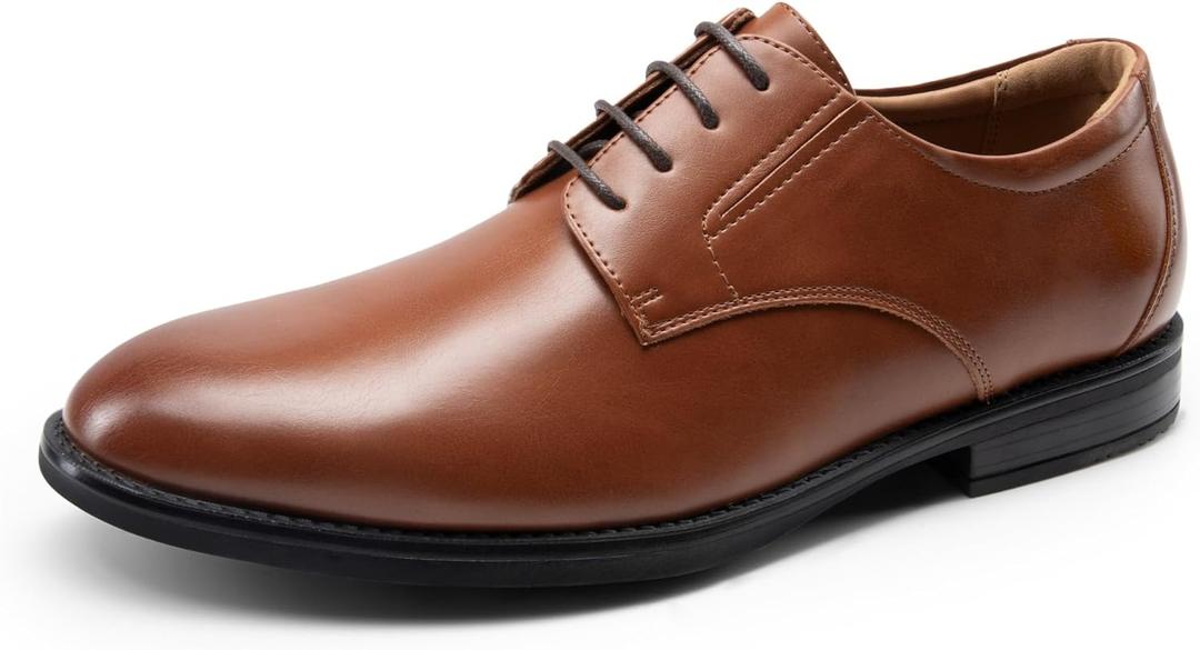Bruno Marc Lace-Up Comfortable Fashion Shoes (9, Brown)