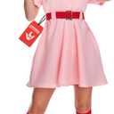 Morph, Pink Baseball Costume, Baseball Player Costume, Softball Halloween Costumes Women, Movie Character Costumes Plus Size (Small)