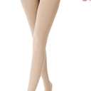 Pnadty Women's High Waisted Velvet Warm Elastic Tights Winter Fleece Lined Thick Leggings Pants (Beige)