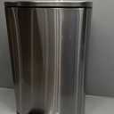 PayLessHere Trash Can with Lid, 13 Gallon (50L) Stainless Steel Kitchen & Office Recycling Bin with Foot Pedal Soft Close & Inner Bucket