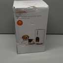 WOPET Automatic Cat Feeders 2 Cats, (5 ) Timed Cat Food Dispenser with Stainless Steel Bowl, Programmable 1-6 Meals Control, Dual Power Supply Auto Pet Feeder for Cats and Dogs (Black)