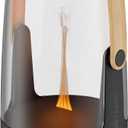 Stadler Form Aroma Diffuser & Lantern Sophie, for Indoors and Outdoors, diffuses Essential Oils of Your Choice, Illuminated with Flame Effect, Battery-Operated up to 11 h, Black with Bamboo Handle