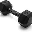 CAP Barbell Coated Hex Dumbbell Weight - Single | 10-120 lbs | Multiple Options