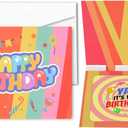 3 x Animated Greeting Card with dynamic pic inside, 6.1 * 4.8in Individual Handmade Happy Birthday Greeting Card, Full-color Rainbow style,with Envelope & Printed Message Inside