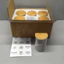 6 Pack 32oz Glass Jars with Bamboo Lids,Glass Storage Containers with Lids,Clear Airtight Food Storage Jar for Coffee,Tea,Sugar,Flour,includes 168 Pantry Labels & Spoons,3mm Thick Canisters