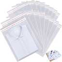 11x14 inches Large Clear Resealable Cellophane Bags for Packaging Products 500ct Plastic Self-sealing Gift Bags Self Adhesive for Gifts,Clothes, Small Business, Thank you Stickers