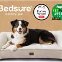 Bedsure SupportMax XL Pro Orthopedic Dog Beds Large Sized Dog - Extra Thick Supportive Dogs Couch with Waterproof Washable Cover, Extra Large Comfort Pet Sofa with Soft Sherpa & Nonskid Bottom, Beige
