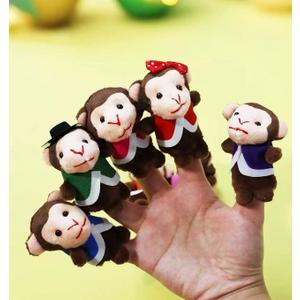 5 Little Ducks Finger Puppets for Kids, 6 Pack Plush Finger Puppets Toy, Storytelling Theater Role Play, Bedtime Story for Toddlers, 
5 Little Monkeys Finger Puppets for Kids, 7 Pack Plush Finger Puppets Toy, Storytelling Theater Role Play, Bedtime Story for Toddlers