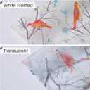 2 x Coavas One Way Window Privacy Film, Reflective Window Tint for Home See Out Not in, Sun Blocking Anti UV Static Cling Glass Windows Door Coverings for Winter (17.5 x 78.7 Inch, Z-translucent Birds)