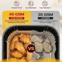 Katbite Air Fryer Liners Disposable - 8 inch Square Non-Stick Airfryer Paper Liners, Unbleached Parchment Paper for 5 to 8 Qt Basket, Frying, Baking, Cooking, Roasting, Easy Cleanup, 130pcs