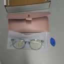 miyya Blue Light Blocking Glasses Women, Fashion Round Transparent Anti Blue Light Glasses with Anti Eyestrain & UV Glare