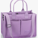 Mossio Large Canvas Tote Bag for Women with Pockets - Laptop Crossbody Work Tote Bag Everyday Bag Shoulder Purse Handbag