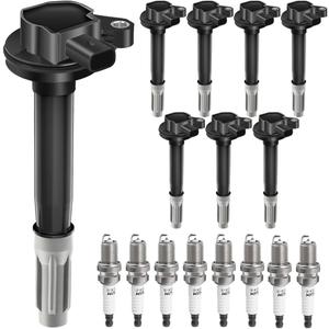 UF824 Set of 8 Ignition Coil Packs and Spark Plugs, Fit for 2016-2017 Ford F-150 V8 5.0L, Fit for 2016-2017 Ford Mustang V8 5.0L, Replaces FR3Z-12029-A