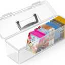 tutata Seed Packet Organizer Box Plastic Portable Seed Packet Storage Box, Seed Storage Organizer