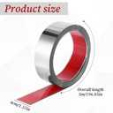 16.4ft x 1.6inch Flexible Ferrous Memo Strips, Self Adhesive Backing Metal Strip for Magnets, Strong Peel and Stick Ferrous Tape Roll for School Workshop Office Home Bulletin Bar Board