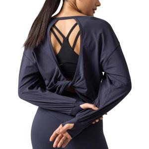 Colorfulkoala Long Sleeve Shirts for Women Oversized Crew Neck Tops Casual Workout Fashion T-Shirts
