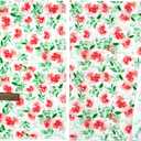 4 x Lionheart glory Floral Dog Bandana Spring Summer Dog Bandana 1 Pack Washable Soft Dog Scarf, Square Adjustable Dog Bandanas for Small Dogs, Red Roses