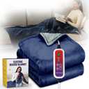 Electric Blanket Throw Soft Heated Throw, 40x70 inch Small Heated Lap Blanket with Auto Shut-Off for Office and Couch, 6 Heating Levels, Washable