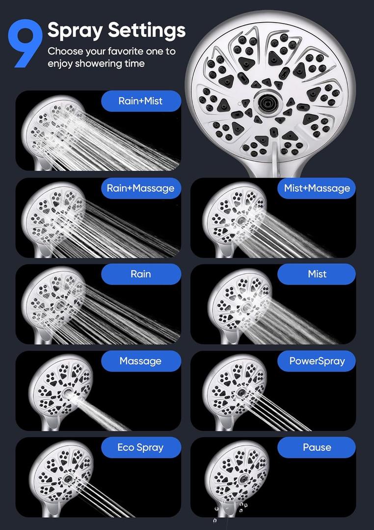 Shower Head with Handheld High Pressure