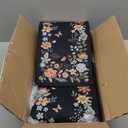 OJIA Floral Stair Treads Non-Slip Carpet Stair Treads for Wooden Steps Indoor 15PCS 30"x8" Stair Runner Stair Mats Staircase Step Treads for Kids, Elders and Dogs, Stair Covers, Black