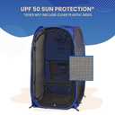 WeatherPod The Original Shark Tank MyPod Mesh 1-2 Person Pop-Up Screen Pod - Keeps Out Bugs, Mosquitos, and Harmful UV Rays - UPF 50 for Maximum Protection from The Sun (36"L x 36"W x 59"H, Navy)