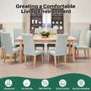 Dioxide Waterproof Chair Covers for Dining Chairs, Stretch Dining Chair Covers Set of 6, Parson Chair Slipcovers, Removable Washable Kitchen Chairs Seat Covers Protectors for Home Restaurant Banquet