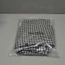 ANRABESS Women Striped Gingham Palazzo Cropped Pants Wide Leg Pajama Lounge Pants Plaid PJ Bottoms Cute Trousers with Pockets (Small, Black White Plaid)