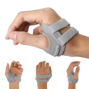 CMC Thumb Brace - Comfortable Thumb Splint for CMC Joint Pain, Osteoarthritis, Tendonitis, Arthritis, CMC Joint Thumb Arthritis Brace for Women & Men (Grey, Right Hand, Medium)