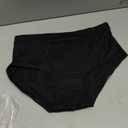 The Period Company Boyshort Period Underwear for Women Medium Flow - Leak Resistant, Reusable Menstrual Panties Women, Black, L