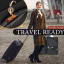 Hleelomi 5 Pack 40-inch Suit Bag Garment Bag for Travel and Storage, Garment Bags for Hanging Clothes with Zipper and Visible Transparent Window, Black