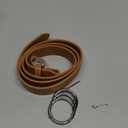 Women Belts for Jeans Dresses Pants Fashion Ladies Waist Faux Leather Belt With Silver Buckle (30-33 (Pant 8-10), Light Brown)