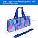 Jongyance Empty Mahjong Rack Bag(Blue) for Racks and Mats, Storage Bag Fits Most Types of Racks, Mahjong Accessory