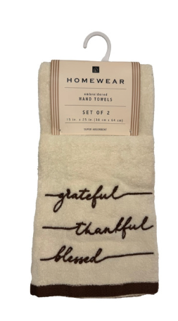 Homewear Hand Towels Set Of 2 15x25