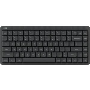 NuPhy Node75 Wireless Mechanical Keyboard, 75% Hot Swappable Custom Low Profile Keyboard, 84 Keys Computer Gaming Keyboards, Supports Touch Gestures, PBT Keycaps, RGB Backlit, Bluetooth/2.4GHz/USB-C (Gray)