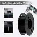 PLA Matte 3D Printer Filament 1.75mm 1KG(2.2lbs), Jucoole, High Precision, Strong Toughness, Odorless, Better Flow, Moisture Proof 3D Printing PLA Matt Filament, for FDM Printers (Black)