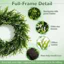 28 Inch Large Eucalyptus Wreath for Front Door,Large Green All-Season Decor